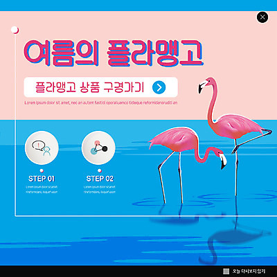 PSD 템플릿 ZIP 웹템플릿 두마리 사람모양 팝업 이벤트팝업 웹팝업 이벤트 사람없음 여름 물가 느낌표 상품 플라밍고 구경 빅팝업 이미지템플릿 모양 기호 계절 2 조류 풍경 파일형식