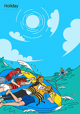 전신 구름 여자 남자 엎드리기 파도 바다 여행 일러스트 매달리기 사람 여러명 상반신 성인 태양 수상스포츠 잡기 헬멧 무서움 구명조끼 제트스키 연휴 국내일러스트 AI파일 자연요소 감정 스포츠 다수 모션 공휴일 보호장비 구조용품 파일형식 벡터