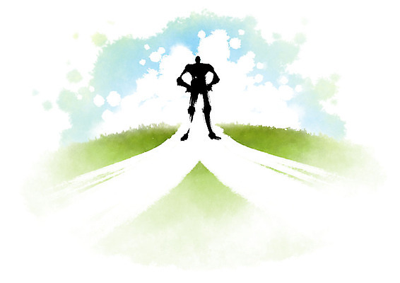 전신 PSD 남자 허리손 일러스트 비즈니스 캘리그라피 붓터치 한명 서기 사람 초원 성인 비즈니스맨 자신감 선택 방향 번짐 두갈래길 힘찬 국내일러스트 1 감정 길 포즈 컨셉 모션 직장인 파일형식 효과