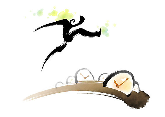 전신 PSD 남자 시계 일러스트 비즈니스 캘리그라피 붓터치 한명 사람 성인 달리기 점프 여러개 비즈니스맨 자신감 바쁨 번짐 힘찬 국내일러스트 1 감정 다수 컨셉 모션 직장인 파일형식 효과