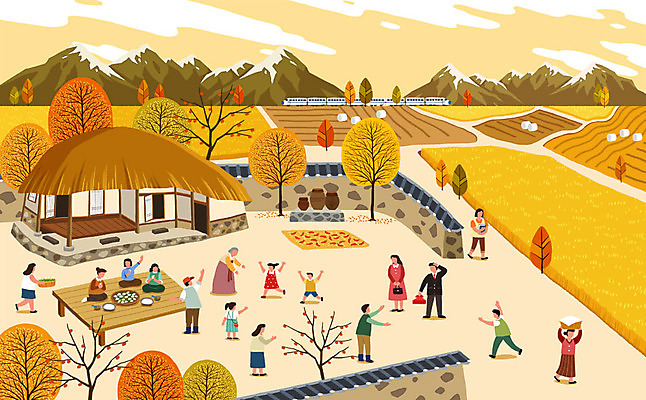 전신 PSD 여자 노년 남자 할머니 어린이 일러스트 단풍나무 초가집 사람 앉기 여러명 성인 손들기 가을풍경 농사 가을 농촌 시골 항아리 감나무 즐거움 시골집 평상 송편빚기 논밭 가을축제 국내일러스트 나무 계절 감정 다수 단풍 밭 농업 모션 한옥 주택 논 감 풍경 추석 축제 도자기 요리중 파일형식 가을_계절