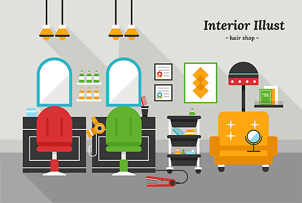 액자 의자 일러스트 전등 사람없음 책 인테리어 소파 카트 거울 머리빗 미용실 드라이어 상패 헤어용품 샴푸 고데기 탁상거울 파마약품 트롤리 국내일러스트 AI파일 디자인 가구 조명 위생용품 수레 미용용품 뷰티샵 상_우승 파일형식 벡터