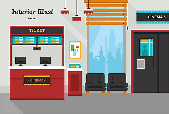 액자 의자 일러스트 창문 전등 사람없음 인테리어 모니터 블라인드 표지판 시간표 엘리베이터 영화관 번호판 번호표기계 상영 티켓박스 국내일러스트 AI파일 디자인 가구 조명 알림판 컴퓨터 상자 기계 커튼 계획 극장 파일형식 벡터