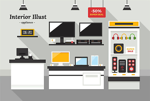 일러스트 전등 간판 사람없음 노트북 전자제품 인테리어 컴퓨터 태블릿 세일 상점 헤드셋 텔레비전 스피커 장비 계산대 진열장 단말기 디지털시계 정보기기 국내일러스트 AI파일 디자인 시계 음향기기 조명 스마트기기 헤드폰 기계 파일형식 벡터