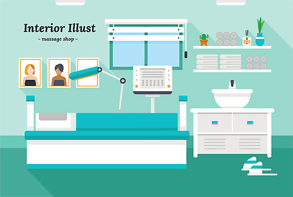 화분 액자 일러스트 창문 전등 선반 슬리퍼 사람없음 인테리어 수건 모니터 침대 블라인드 세면대 서랍장 디퓨저 마사지샵 국내일러스트 AI파일 디자인 가구 신발 조명 컴퓨터 위생용품 커튼 파일형식 벡터