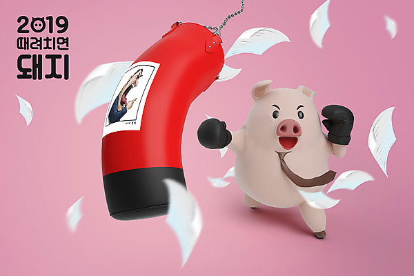 PSD 편집 편집이미지 캐릭터 한마리 새해 3D캐릭터 건강 사람없음 운동 3D 권투 십이지신 돼지띠 돼지 디지털합성 십이지신캐릭터 돼지캐릭터 2019년 기해년 이미지편집 편집3D 1 동물캐릭터 포유류 격투기 연도 파일형식