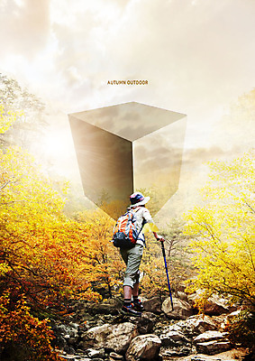 전신 PSD 나무 구름 편집이미지 여자 배낭 하늘 한명 사람 20대 성인 뒷모습 골짜기 등산 트래킹 한국인 가을 입체 정사각형 산길 등산모자 등산스틱 성인여자한명만 이미지편집 자연요소 도형 식물 모자_잡화 1 계절 길 뷰포인트 가방 자연 레저 동양인 청년 등산용품 여자한명만 성인여자만 파일형식