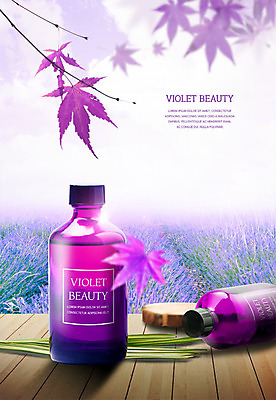 PSD 편집이미지 꽃 단풍 꽃밭 초원 사람없음 뷰티 3D 보라색 화장품 풀잎 나무바닥 나무밑둥 라벤더 목업 울트라바이올렛 이미지편집 편집3D 나무 식물 컬러 잎 바닥 풀_식물 허브 디지털합성 파일형식 트랜드컬러