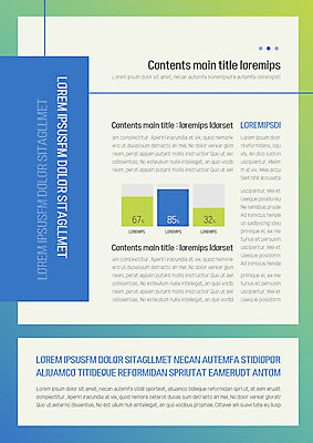 템플릿 내지 그래프 사람없음 초록색 파란색 사각형 프레젠테이션 문서템플릿 서식 문서 제안서 그라데이션 이미지템플릿 AI파일 도형 컬러 파일형식 벡터