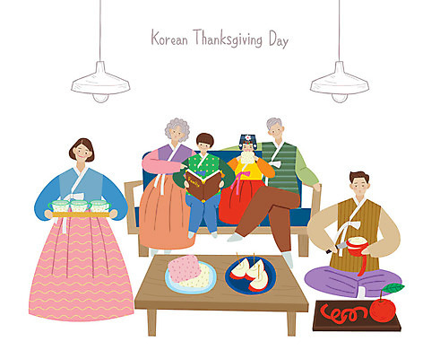 전신 응시 여자 명절 할아버지 노년 남자 딸 아들 할머니 어린이 거실 일러스트 가족 탁자 엄마 전등 대가족 떡 함께함 쟁반 서기 사람 앉기 성인 추석 운반 아빠 사과 찻잔 한복 앨범 먹기 손주 즐거움 사과깎기 국내일러스트 AI파일 한국전통 전통 시선 기념일 감정 가구 컨셉 과일 관계 모션 조명 잔 전통의상 파일형식 벡터