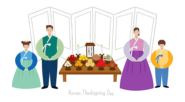 전신 여자 명절 남자 딸 아들 어린이 일러스트 가족 엄마 사람 여러명 성인 추석 아빠 한복 핵가족 제사 병풍 제사상 손모으기 제사음식 국내일러스트 AI파일 한국전통 전통 기념일 다수 관계 손짓 전통음식 전통의상 전통의례 파일형식 벡터