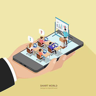 전신 학생 손 여자 교육 남자 의자 일러스트 교실 수업 한손 스마트라이프 대화 서기 들기 사람 앉기 여러명 성인 신체부위 노트북 스마트폰 교사 물음표 어플리케이션 느낌표 강의 질문 스마트 책상 화이트보드 교탁 이러닝 국내일러스트 AI파일 직업 라이프스타일 기호 가구 다수 컨셉 학교 모션 말하기 전자제품 핸드폰 스마트기기 파일형식 벡터