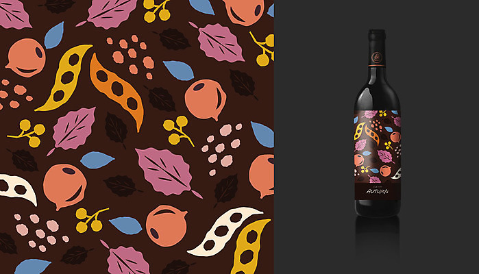 편집이미지 열매 낙엽 패턴 나뭇잎 콩 사람없음 와인 가을 포장지 와인병 콩깍지 산열매 목업 이미지편집 AI파일 식물 계절 잎 무늬 포장 병_용기 곡류 주류 파일형식 벡터