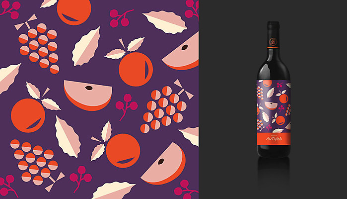 편집이미지 패턴 오렌지 과일 포도 나뭇잎 사람없음 와인 가을 사과 포장지 와인병 반쪽사과 산열매 목업 이미지편집 AI파일 계절 열매 잎 무늬 포장 병_용기 주류 파일형식 벡터