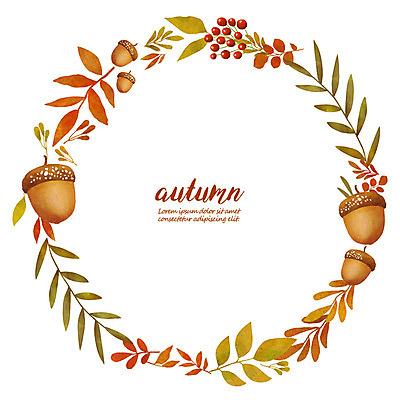 PSD 단풍 낙엽 일러스트 나뭇잎 프레임 사람없음 가을 나뭇가지 원형 도토리 원형프레임 산열매 프레임일러스트 국내일러스트 도형 나무 계절 열매 잎 견과류 파일형식