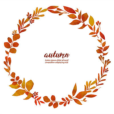 PSD 단풍 낙엽 일러스트 나뭇잎 프레임 사람없음 가을 원형 원형프레임 프레임일러스트 국내일러스트 도형 계절 잎 파일형식