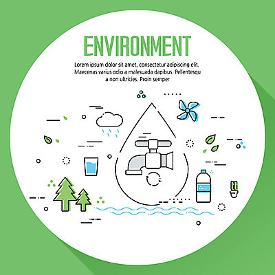 나무 구름 일러스트 나뭇잎 사람없음 강 환경 에너지 물방울 비 플랫 물병 물컵 바람개비 수도꼭지 순환 물결무늬 국내일러스트 AI파일 자연요소 식물 물결 잎 무늬 모션 날씨 컵 물통 파일형식 벡터