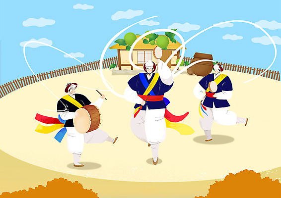 전신 PSD 한국전통 남자 연주 일러스트 초가집 사람 성인 세명 울타리 정원 전통놀이 한국인 시골 항아리 풍물놀이 사물놀이 북 즐거움 박 소고 상모 다리들기 삼색띠 상모돌리기 국내일러스트 전통 감정 음악 모션 놀이 타악기 한옥 한국 국악기 국악 동양인 담장 도자기 전통공연 파일형식