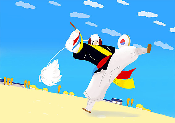 전신 PSD 구름 한국전통 남자 연주 일러스트 하늘 한명 사람 성인 전통놀이 한국인 킥 풍물놀이 사물놀이 즐거움 소고 상모 삼색띠 상모돌리기 국내일러스트 자연요소 1 전통 감정 음악 모션 놀이 타악기 한국 국악기 국악 동양인 전통공연 파일형식