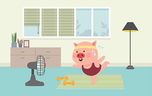 캐릭터 한마리 화분 액자 일러스트 창문 전등 실내 사람없음 운동복 운동 아령 요가자세 매트 머리띠 돼지 블라인드 선풍기 장식장 돼지캐릭터 기해년 땀흘리기 국내일러스트 일러캐릭터 AI파일 1 옷 동물캐릭터 포즈 가구 컨셉 장신구 요가 포유류 조명 건강 내부 가전제품 커튼 파일형식 벡터 2019년