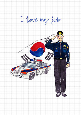 전신 PSD 직업 남자 일러스트 한명 서기 미소 사람 성인 경찰 태극기 경찰복 일자리 경례 경찰차 국내일러스트 1 유니폼 비즈니스 모션 자동차 표정 인사 국기 파일형식