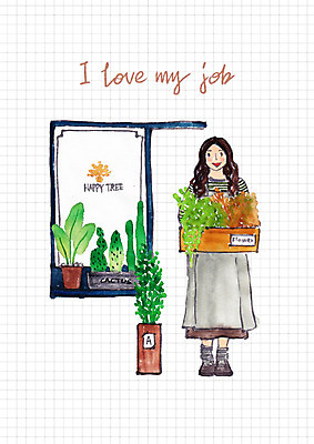 전신 PSD 직업 여자 화분 일러스트 선인장 종류 한명 미소 들기 사람 성인 다양 꽃집 일자리 플로리스트 국내일러스트 식물 1 다수 비즈니스 모션 표정 상점 파일형식