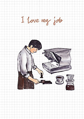 PSD 직업 남자 커피 일러스트 한명 미소 사람 상반신 성인 원두 커피잔 커피메이커 바리스타 일자리 핸드드립 국내일러스트 1 음료 비즈니스 잔 표정 커피용품 파일형식