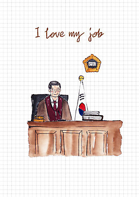 PSD 직업 남자 중년 일러스트 한명 미소 사람 앉기 상반신 판사복 태극기 판사 문서 의사봉 일자리 법관 법원 국내일러스트 1 비즈니스 모션 표정 성인 가운 국기 법률가 파일형식