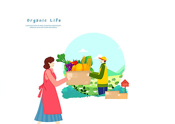 PSD 모자 여자 남자 채소 과일 일러스트 미소 사람 초원 상반신 성인 두명 농작물 앞치마 수확 우체통 농촌 구매 농부 고객 배송 주기 유기농 배추밭 택배상자 직거래 산지직송 로컬푸드 국내일러스트 직업 웰빙 잡화 밭 농업 모션 표정 농산물 쇼핑 상자 거래 시골 택배 파일형식 직송