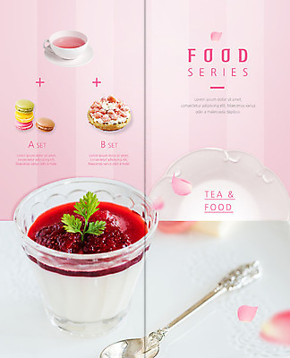 PSD 템플릿 접시 표지디자인 북디자인 출판디자인 꽃잎 내지 리플렛 분홍색 2단접지 북커버 날리기 디저트 팜플렛 사람없음 숟가락 회색 차 달콤 찻잔 마카롱 딸기케이크 산딸기스무디 이미지템플릿 식기 꽃 음료 음식 컬러 모션 딸기 잔 수저 케이크 맛 파일형식