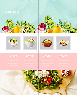 PSD 템플릿 표지디자인 북디자인 출판디자인 내지 리플렛 분홍색 2단접지 북커버 방울토마토 치즈 파프리카 종류 팜플렛 사람없음 샐러드 다양 신선 유기농 에메랄드색 적양파 믹싱볼 이미지템플릿 그릇 웰빙 음식 컬러 다수 토마토 채소 양파 유제품 파일형식