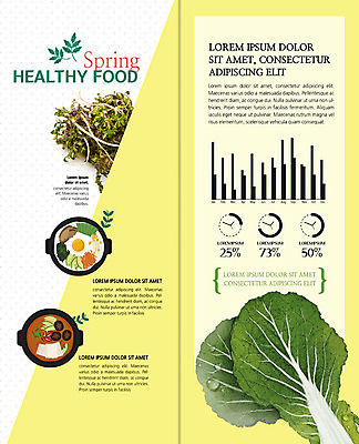 PSD 템플릿 표지디자인 북디자인 출판디자인 내지 한식 리플렛 채소 2단접지 북커버 식재료 그래프 팜플렛 사람없음 초록색 하이앵글 노란색 봄 찌개 비빔밥 건강식 냉이 봄나물 봄동 이미지템플릿 계절 음식 뷰포인트 컬러 나물 파일형식