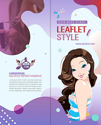 PSD 템플릿 표지디자인 북디자인 손 출판디자인 여자 표지 리플렛 2단접지 북커버 한명 미소 사람 손짓 이벤트 팜플렛 상반신 성인 옆모습 뒷모습 신체부위 빛 뷰티 세일 보라색 물방울무늬 머리빗 원형 미용실 미용사 자르기 머리손질 가위질 미용가위 이미지템플릿 도형 직업 1 뷰포인트 컬러 무늬 모션 가위_도구 표정 미용용품 뷰티샵 파일형식