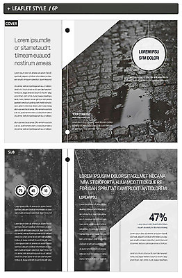 템플릿 표지디자인 표지 ZIP 내지 리플렛 3단접지 그래프 팜플렛 사람없음 도시 비 웅덩이 빗물 보도블록 인디자인 INDD 이미지템플릿 자연요소 날씨 비_날씨 파일형식