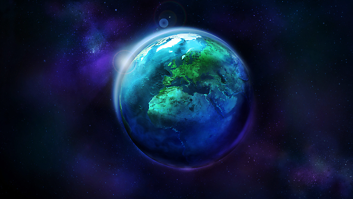 JPG 해외이미지 지구 일러스트 사람없음 파란색 우주 해외202004 해외일러스트 컬러 파일형식 이미지허브