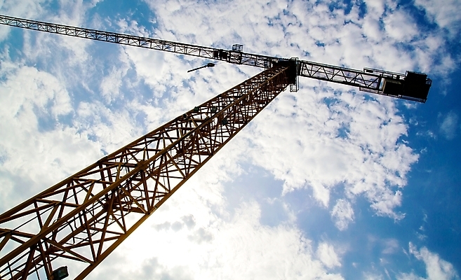 포토 JPG 해외이미지 산업 비즈니스 건축양식 하늘 사람없음 파란색 한개 노란색 큼 기중기 해외202004 해외포토 1 건축 컬러 중장비 크기 파일형식 이미지허브