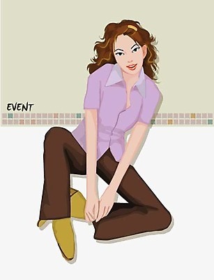 EPS 모델 웰빙 여자 패션 포즈 일러스트 한명 사람 이벤트 20대 성인 여자만 여자한명만 성인여자만 청년만 청년여자만 성인한명만 청년여자한명만 성인여자한명만 성인만 국내일러스트 1 청년 파일형식 벡터