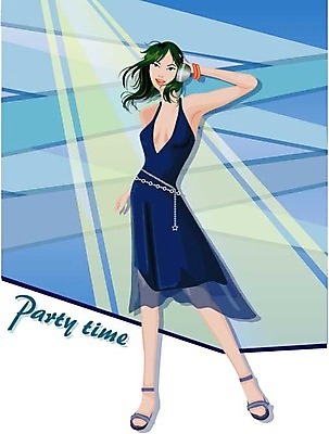 EPS 모델 웰빙 여자 패션 포즈 일러스트 한명 사람 이벤트 20대 성인 파티 춤 클럽 여자만 여자한명만 성인여자만 청년만 청년여자만 성인한명만 청년여자한명만 성인여자한명만 성인만 국내일러스트 1 문화예술 청년 파일형식 벡터