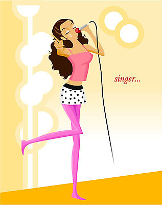 EPS 직업 라이프스타일 웰빙 여자 음악 일러스트 한명 사람 20대 성인 가수 무대 즐거움 열창 여자만 여자한명만 성인여자만 청년만 청년여자만 성인한명만 청년여자한명만 성인여자한명만 성인만 국내일러스트 1 감정 노래 문화예술 청년 생활 음악가 파일형식 벡터