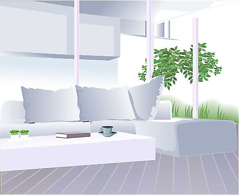 EPS 라이프스타일 웰빙 가구 거실 일러스트 휴식 실내 사람없음 인테리어 소파 응접실 편안함 국내일러스트 디자인 생활용품 컨셉 의자 내부 생활 감각 파일형식 벡터