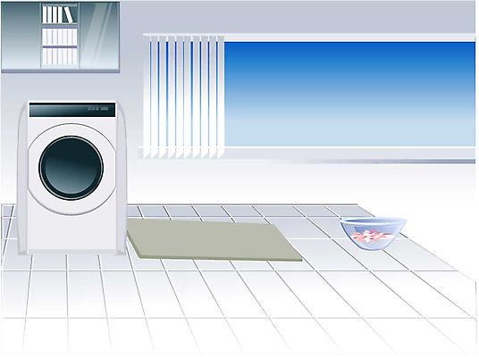 EPS 주간 라이프스타일 웰빙 일러스트 휴식 욕조 흑백 실내 사람없음 전자제품 인테리어 가전제품 욕실 편안함 화장실 생활가전 세탁기 드럼세탁기 국내일러스트 자연요소 디자인 컨셉 촬영기법 내부 생활 감각 파일형식 벡터