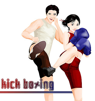 EPS 웰빙 커플 여자 남자 스포츠 다이어트 일러스트 레저 건강 사람 두명 레포츠 운동 권투 킥 하계스포츠 킥복싱 국내일러스트 관계 모션 격투기 파일형식 벡터