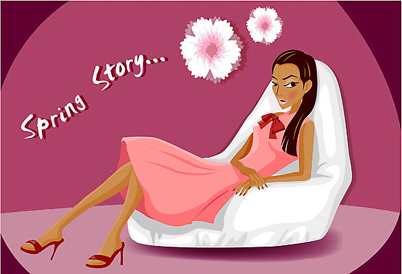 EPS 모델 직업 웰빙 여자 패션 포즈 일러스트 한명 사람 20대 성인 여자만 여자한명만 성인여자만 청년만 청년여자만 성인한명만 청년여자한명만 성인여자한명만 성인만 국내일러스트 1 청년 파일형식 벡터