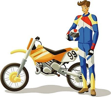 EPS 직업 여자 남자 일러스트 레저 한명 사람 20대 성인 레포츠 오토바이 레이싱 운전사 레이서 청년만 성인만 국내일러스트 1 시합 청년 바이크 파일형식 벡터