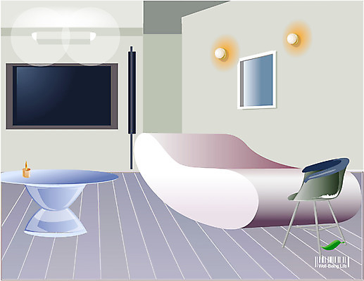 EPS 라이프스타일 시설물 웰빙 건축 백그라운드 일러스트 휴식 실내 사람없음 인테리어 텔레비전 침실 침대 편안함 국내일러스트 건축물 디자인 가구 컨셉 내부 생활 전자제품 감각 파일형식 벡터