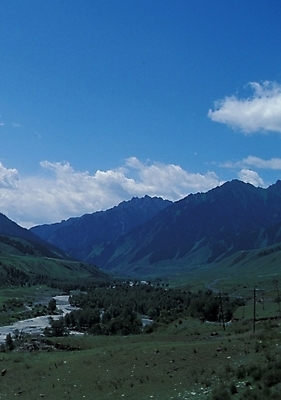 포토 JPG 주간 구름 해외풍경 해외 자연 하늘 산 풍경 초원 사람없음 야외 실크로드 국내포토 자연요소 생태계 파일형식