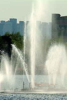 포토 JPG 주간 호수 자연 풍경 사람없음 야외 강 도시 분수 분수대 인공호수 분수_분수대 국내포토 자연요소 생태계 파일형식