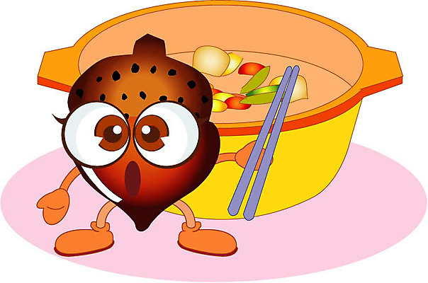 클립아트 식물 캐릭터 열매 일러스트 견과류 냄비 도토리 견과류캐릭터 일러캐릭터 솥