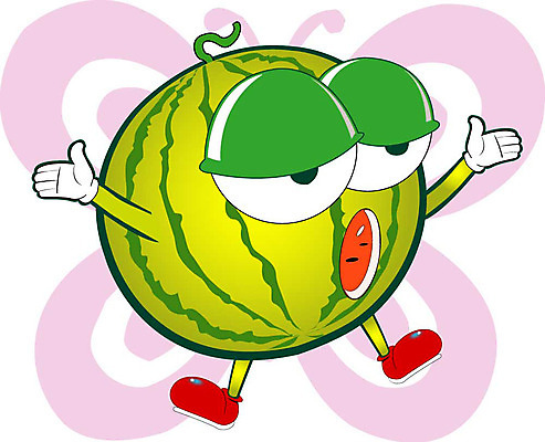 클립아트 식물 캐릭터 열매 과일 일러스트 수박 과일캐릭터 수박캐릭터 일러캐릭터
