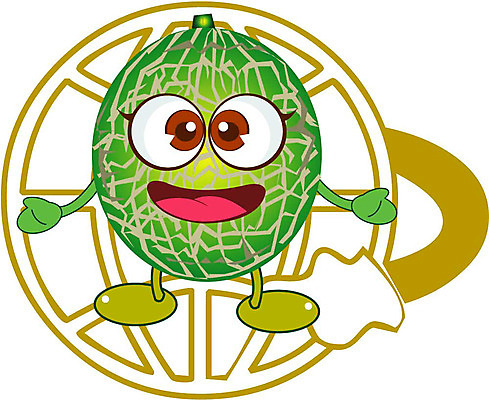 클립아트 식물 캐릭터 열매 과일 일러스트 멜론 과일캐릭터 멜론캐릭터 일러캐릭터